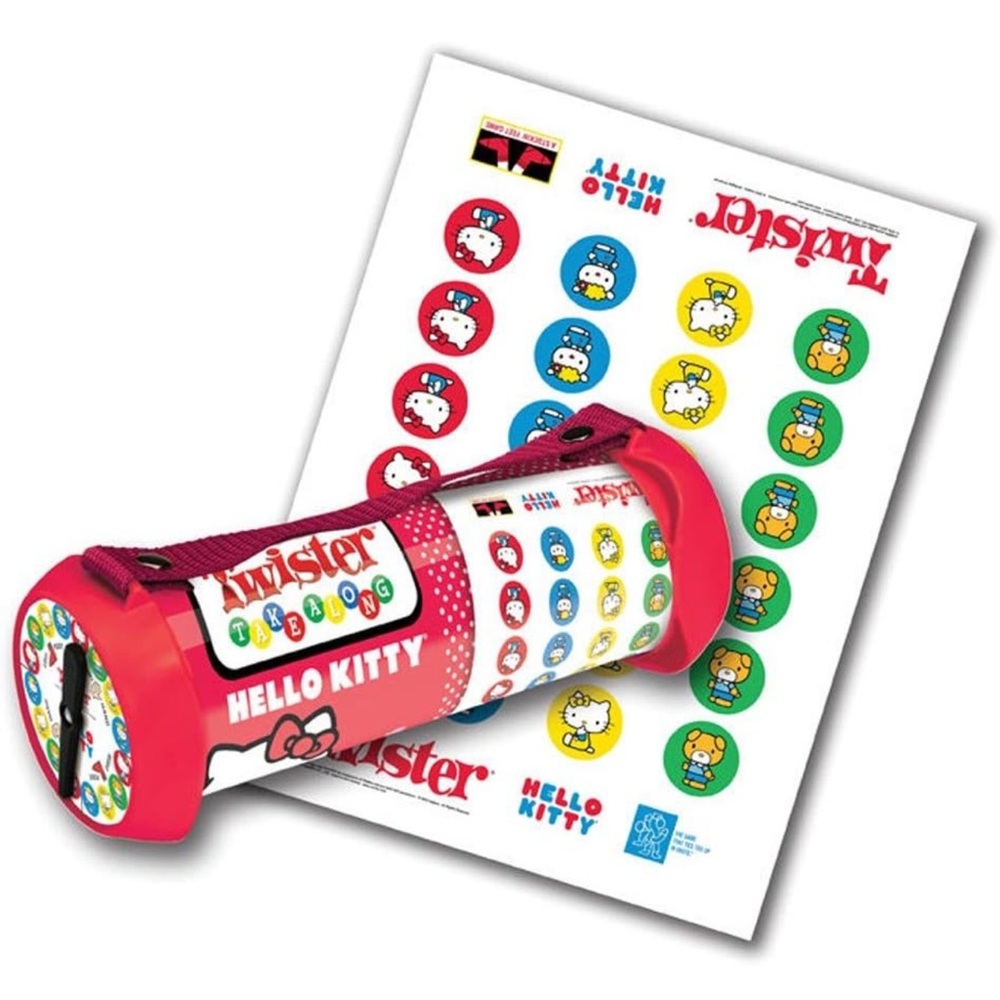 {Sanrio} Hasbro Hello Kitty Twister Game Roll Up To-go